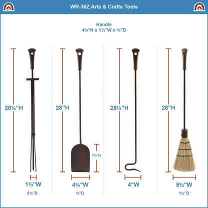 Arts and Crafts Tool Set-Roman Bronze Powdercoat