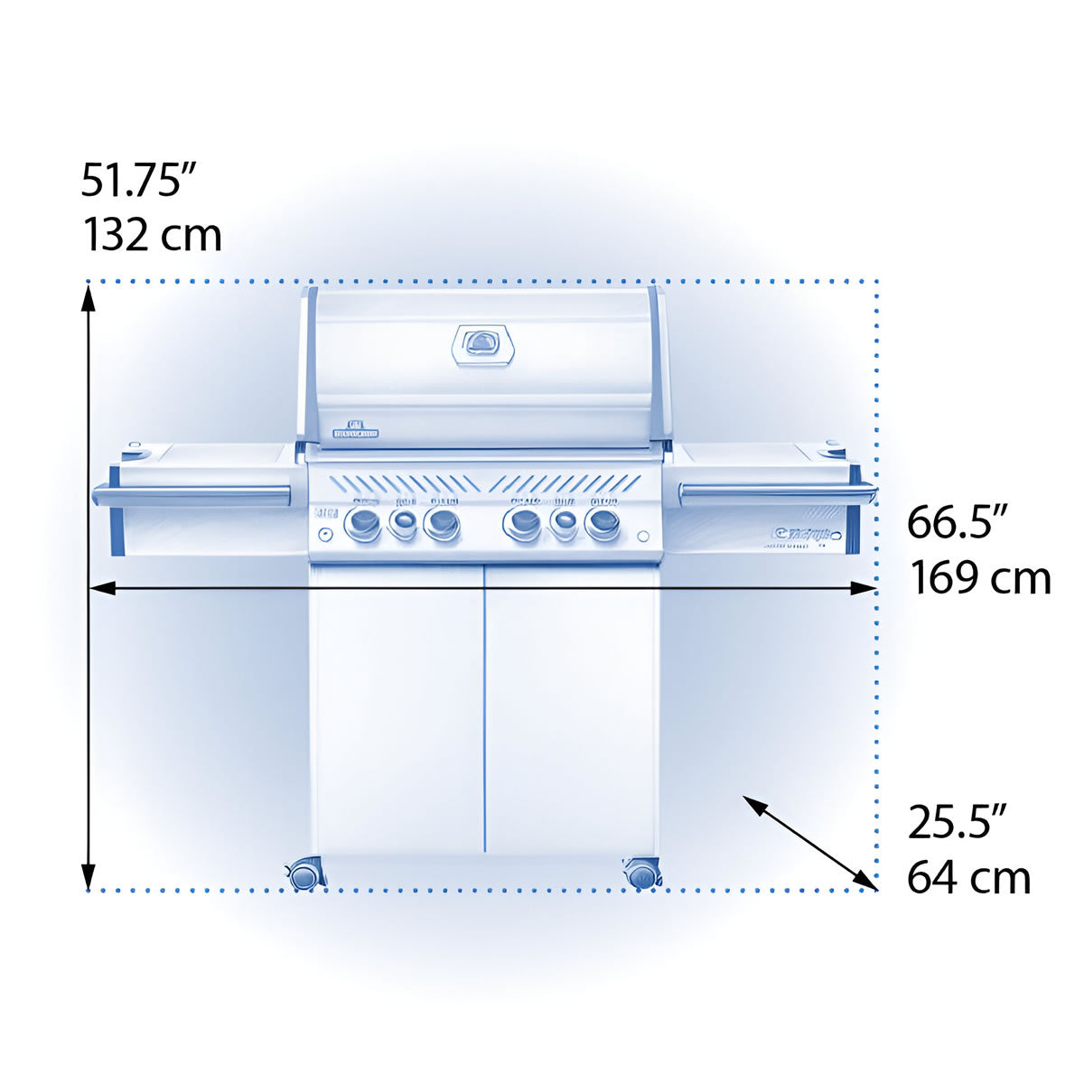 Napoleon Prestige PRO™ 500 Gas Grill with IR Rear and Side Burners - PRO500RSIBNSS-3/PRO500RSIBPSS-3