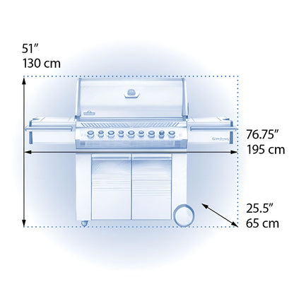 Napoleon Prestige PRO™ 665 Gas Grill with IR Rear and Side Burners - PRO665RSIBNSS-3/PRO665RSIBPSS-3