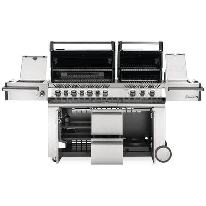 Napoleon Prestige PRO™ 825 Gas Grill with IR Rear & Bottom Burners, and Power Side Burner - PRO825RSBINSS-3/PRO825RSBIPSS-3