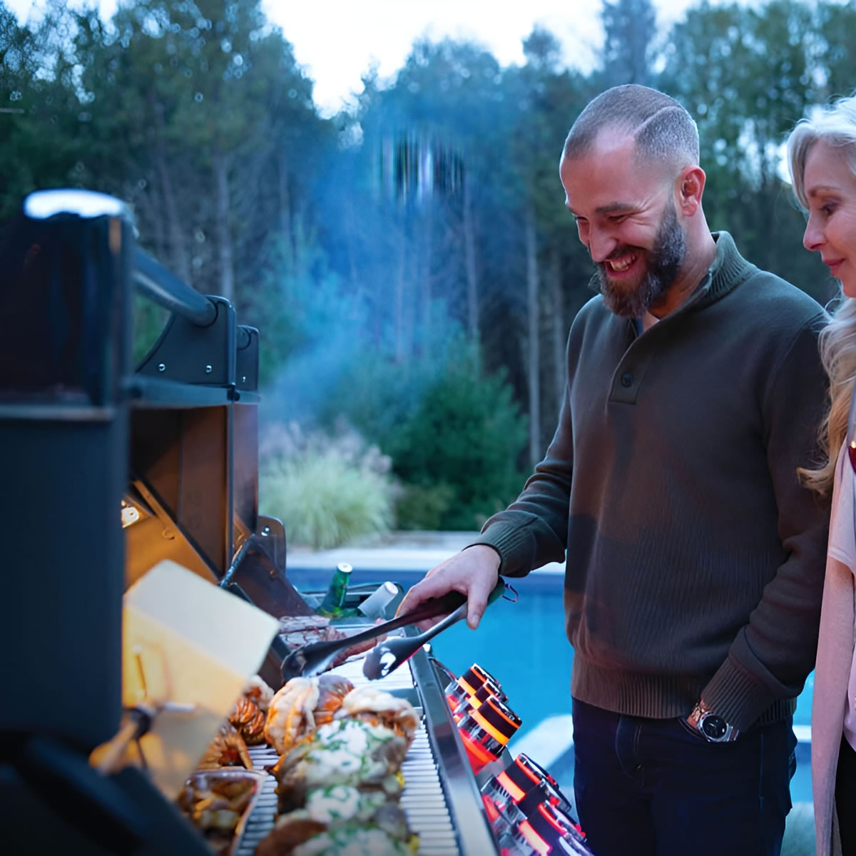 Napoleon Prestige PRO™ 825 Gas Grill with IR Rear & Bottom Burners, and Power Side Burner - PRO825RSBINSS-3/PRO825RSBIPSS-3