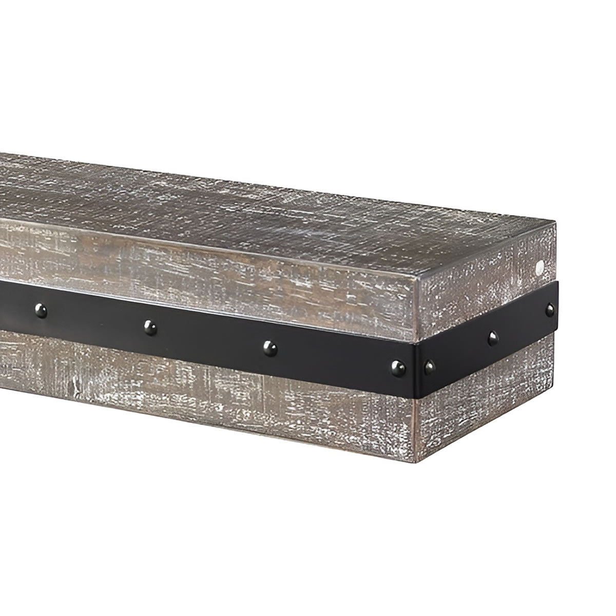 72" Bedford Fireplace Shelf by Pearl Mantels - Gristmill Finish