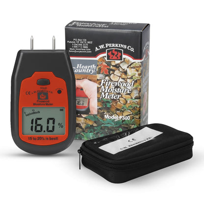 Firewood Moisture Meter - Black and Orange