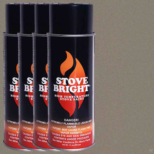 Stove Bright High Temp Paint - Metallic Brown - 8100 - Kit of 4