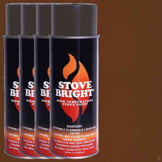 Stove Bright High Temp Paint - Russett - 8102 - Kit of 4