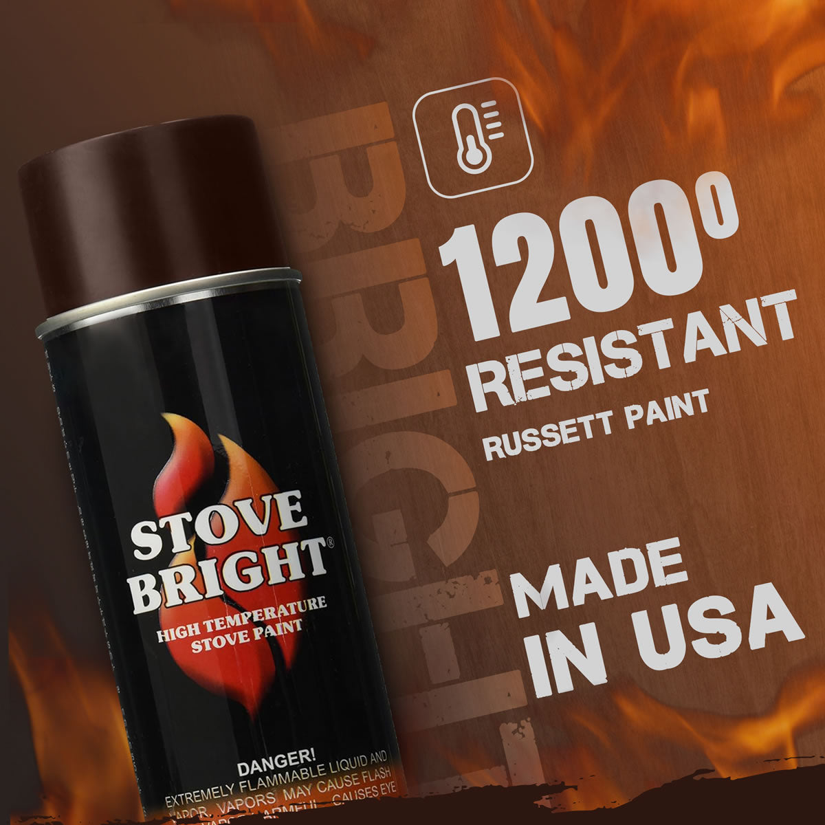 Stove Bright High Temp Paint - Russett - 8102