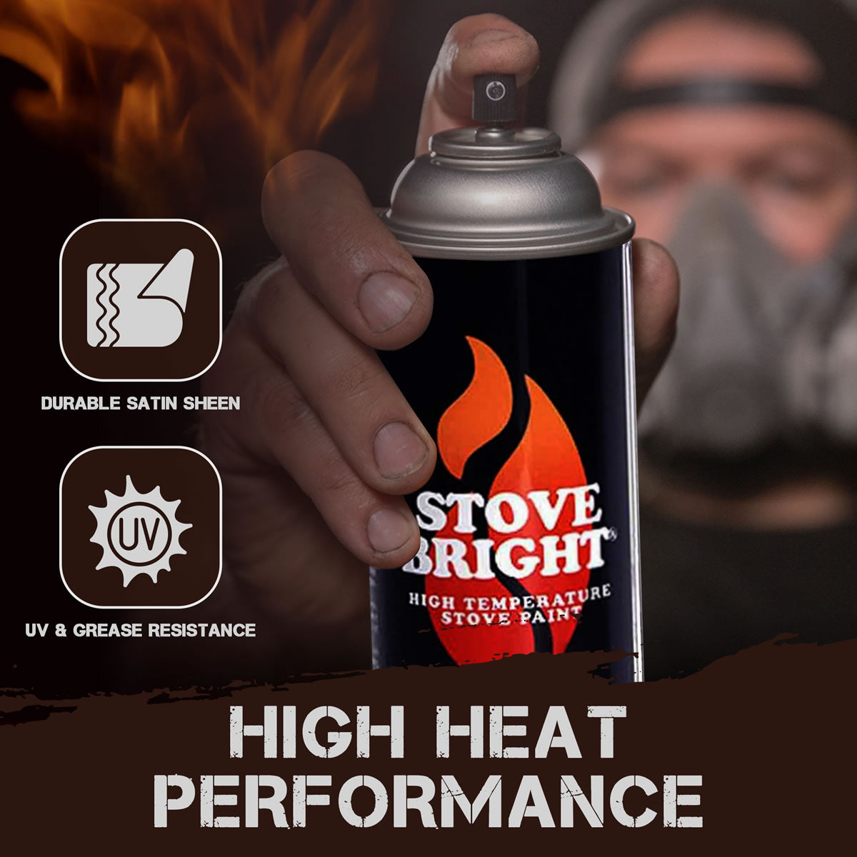 Stove Bright High Temp Paint - Russett - 8102