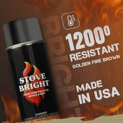 Stove Bright High Temp Paint - Goldenfire Brown - 8103