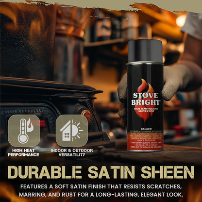 Stove Bright High Temp Paint - Goldenfire Brown - 8103