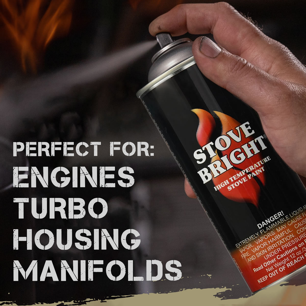 Stove Bright High Temp Paint - Goldenfire Brown - 8103