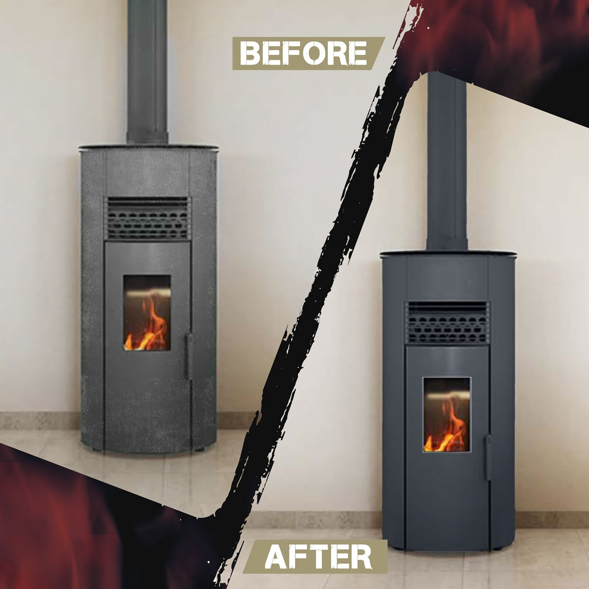 Stove Bright High Temp Paint - Goldenfire Brown - 8103