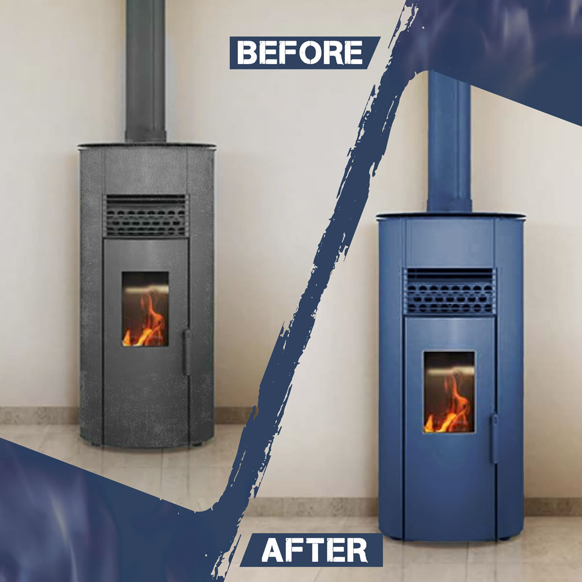 Stove Bright High Temp Paint - "New Sky" Blue - 8104