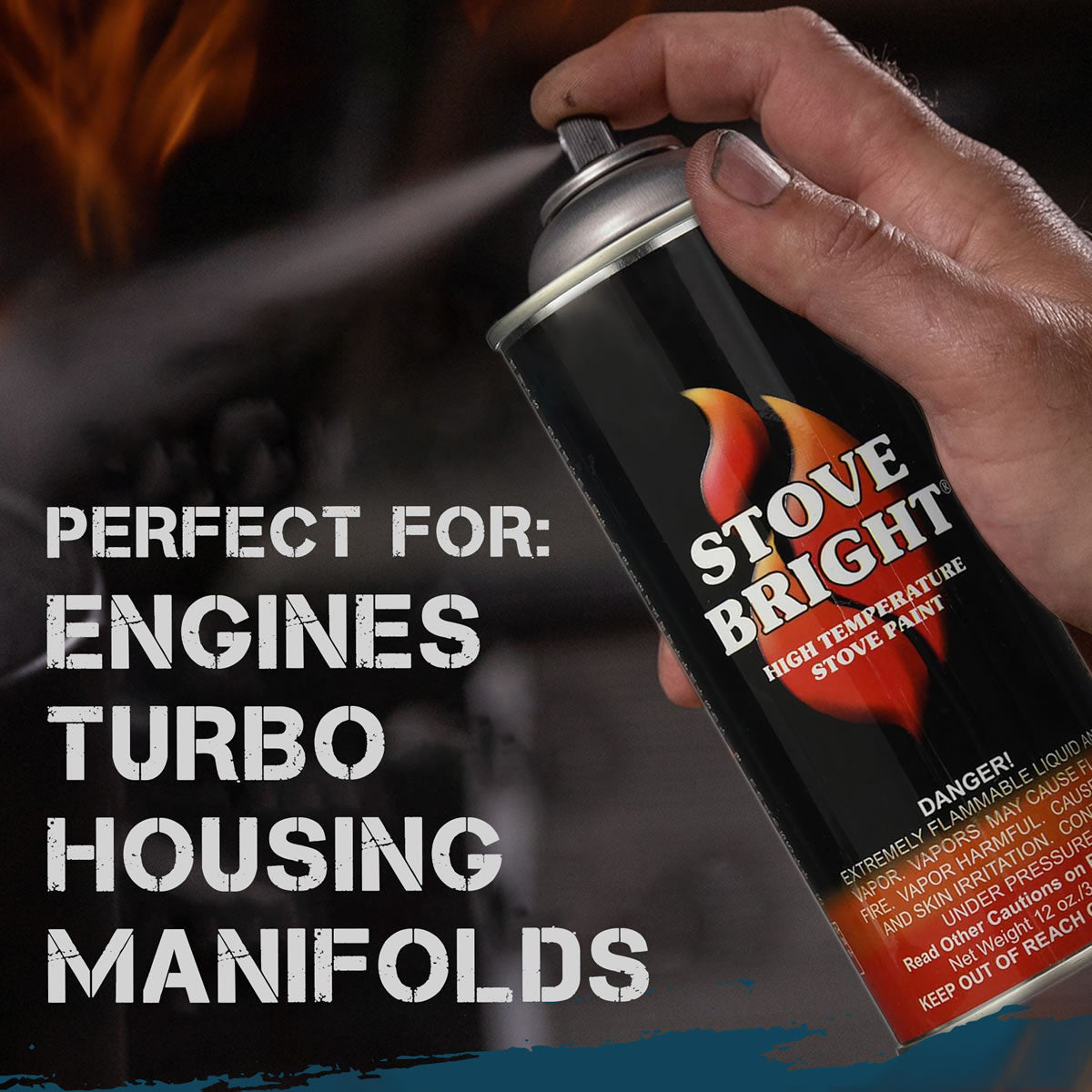 Stove Bright High Temp Paint - Metallic Blue - 8105