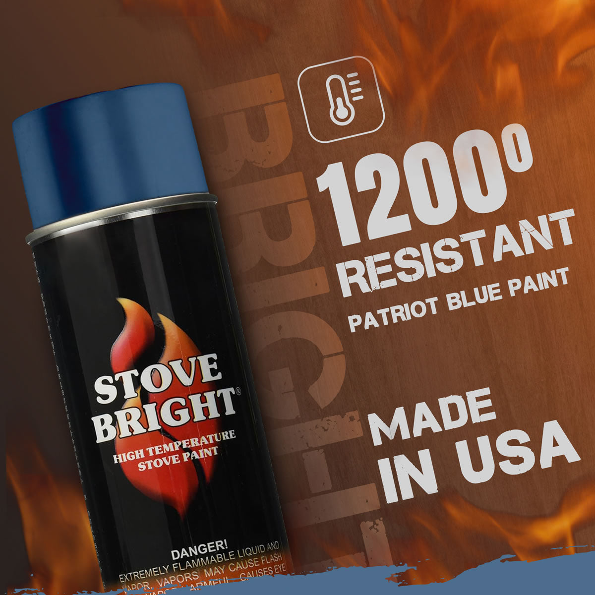 Stove Bright High Temp Paint - Patriot Blue - 8106