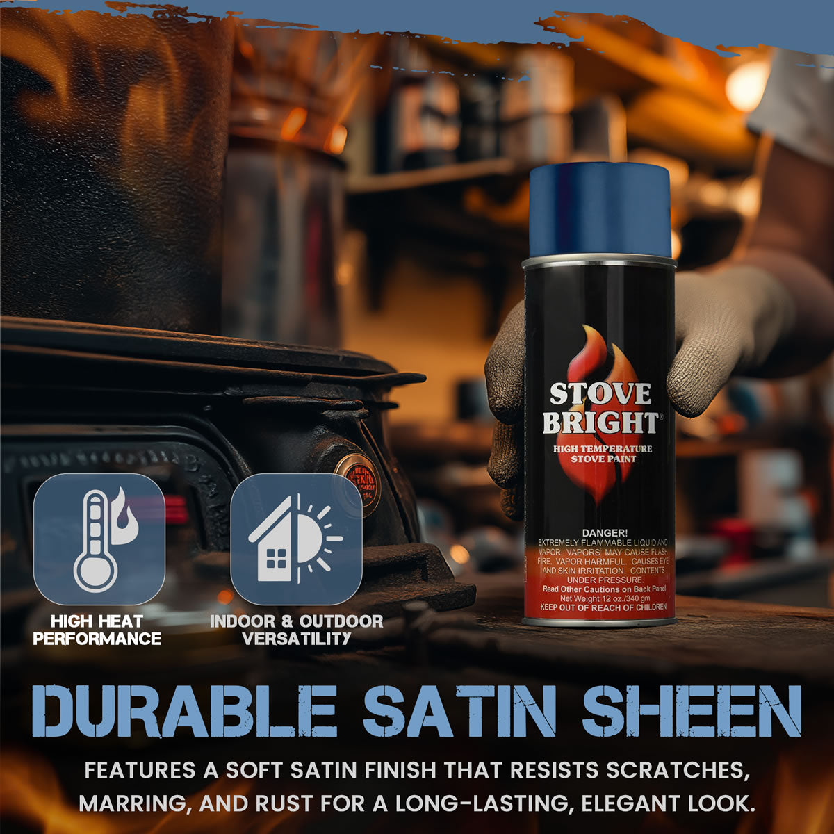 Stove Bright High Temp Paint - Patriot Blue – Northline Express