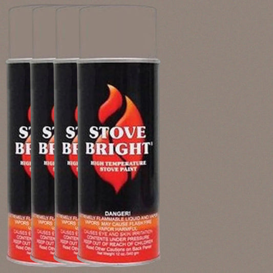 Stove Bright High Temp Paint - New Bronze - 8107 - Kit of 4
