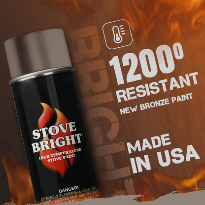 Stove Bright High Temp Paint - New Bronze - 8107