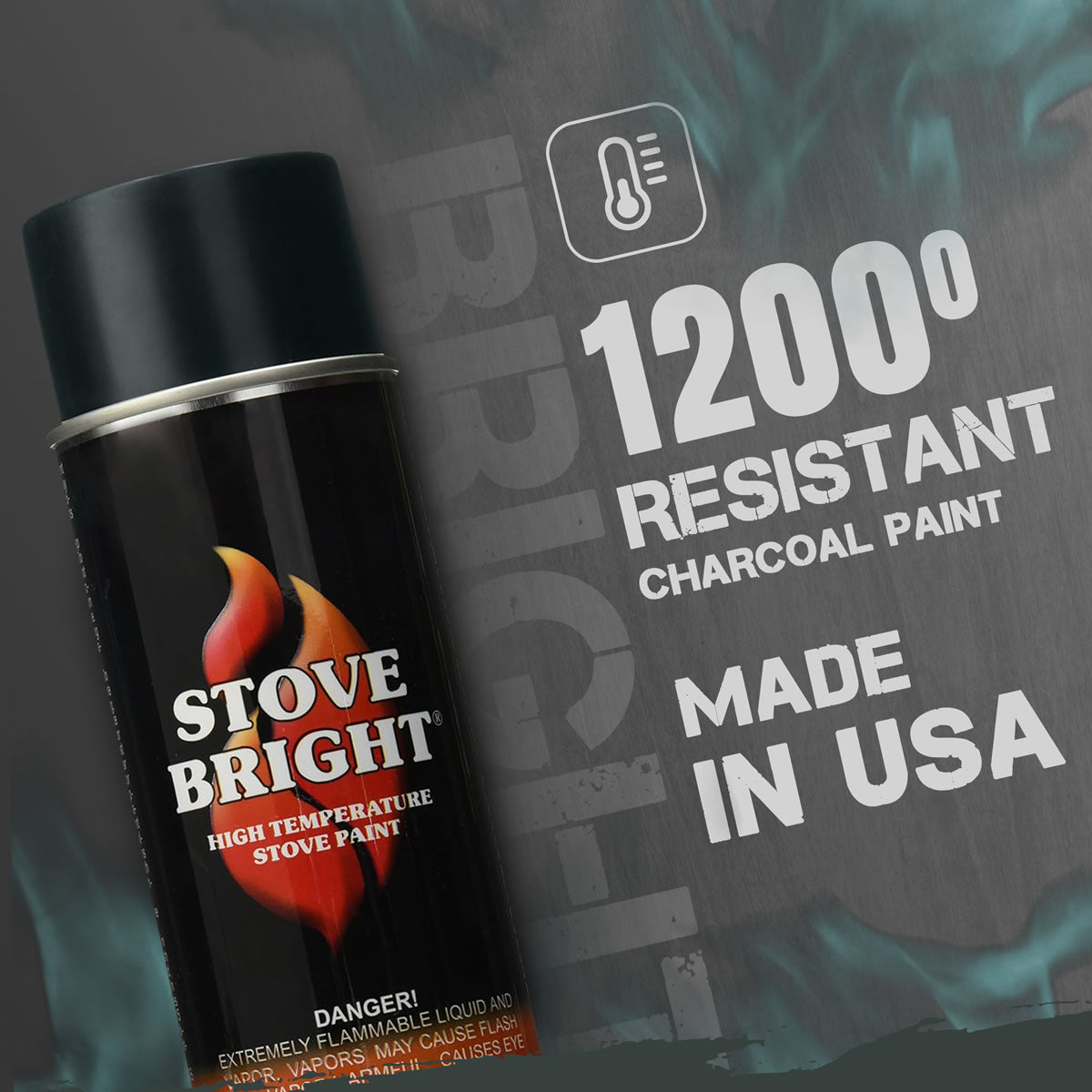 Stove Bright High Temp Paint - Charcoal -  8108