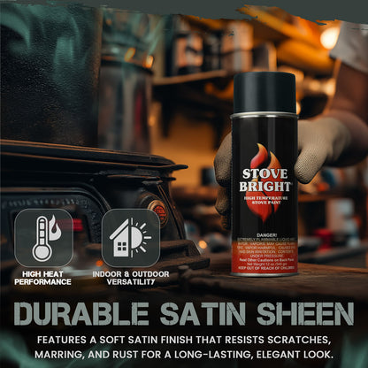 Stove Bright High Temp Paint - Charcoal -  8108