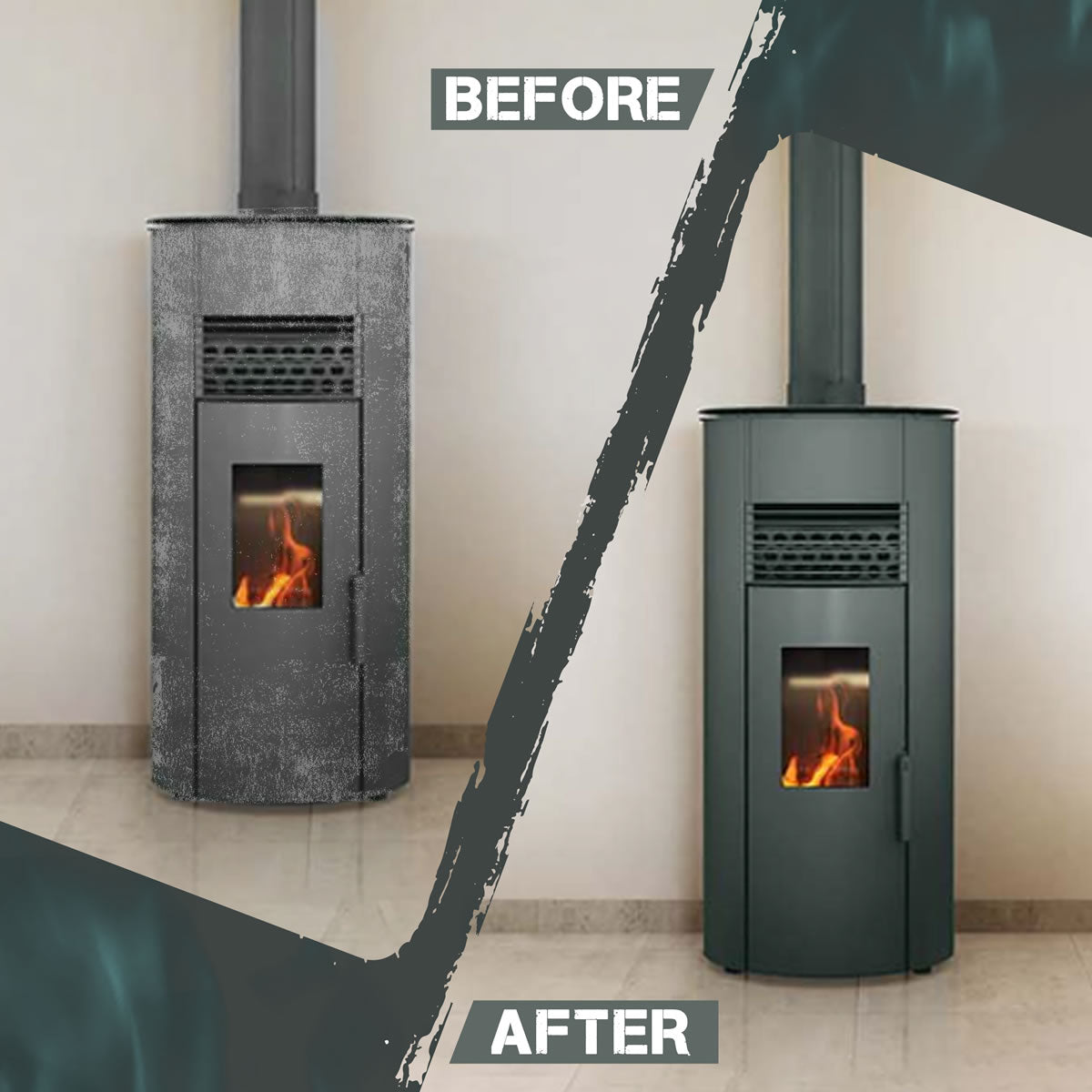 Stove Bright High Temp Paint - Charcoal -  8108