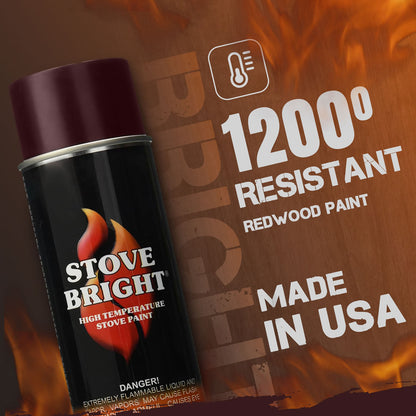 Stove Bright High Temp Paint - Redwood - 8112