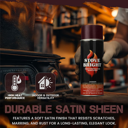 Stove Bright High Temp Paint - Redwood - 8112