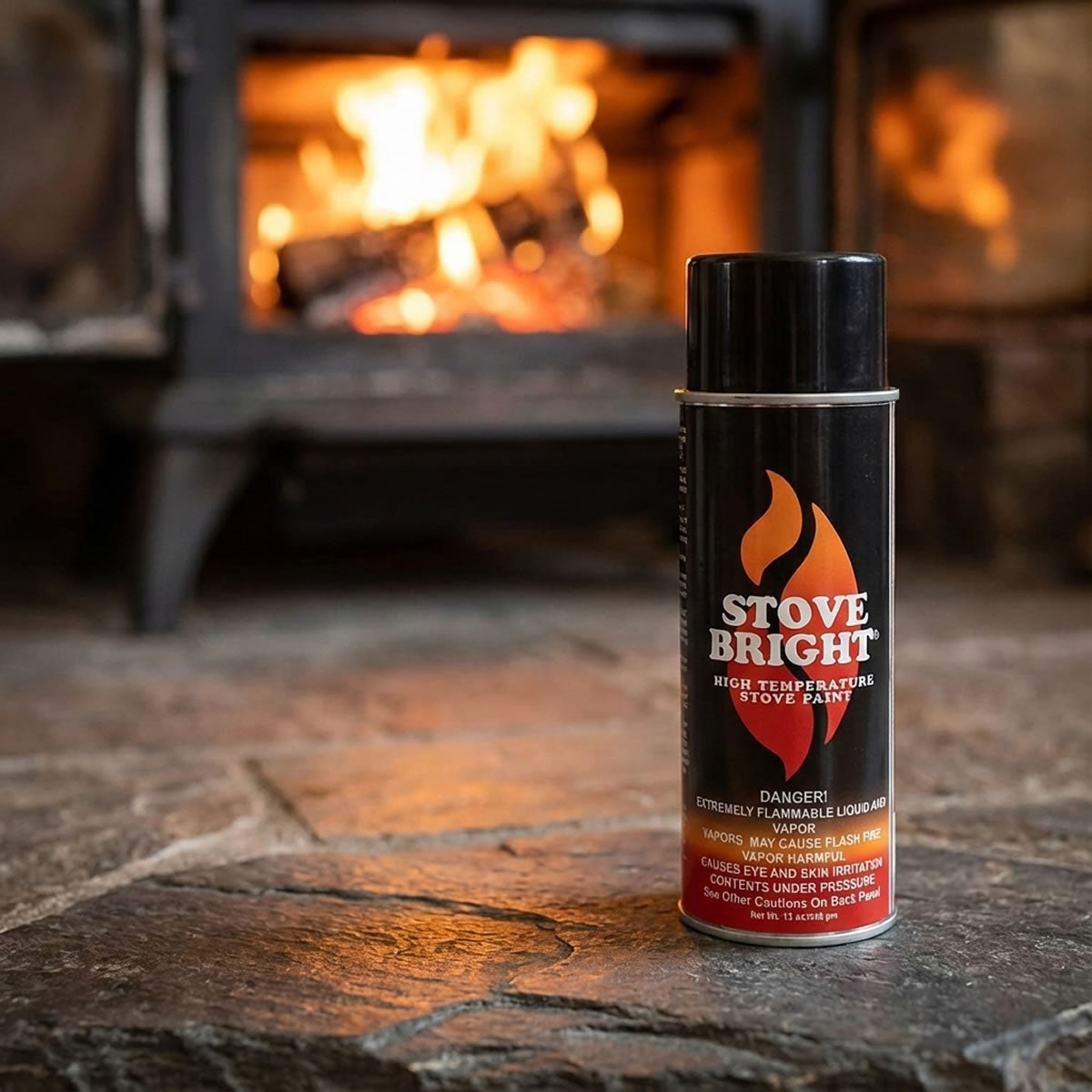 Stove Bright High Temp Paint - Flat Black Paint - 8115