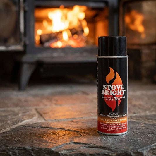 Stove Bright High Temp Paint - Flat Black Paint - 8115