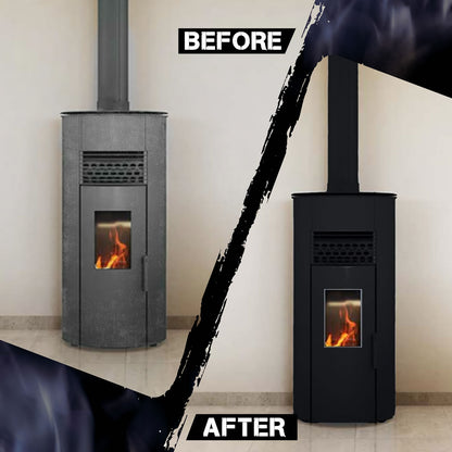 Stove Bright High Temp Paint - Flat Black Paint - 8115