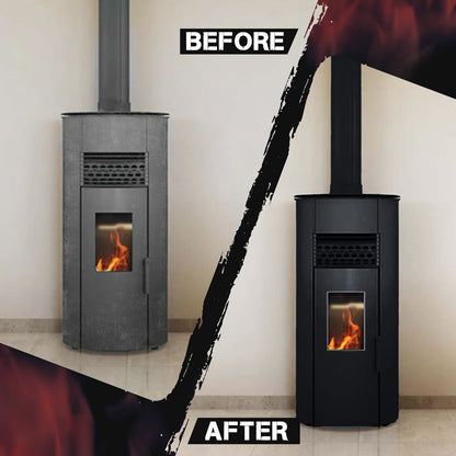 Stove Bright High Temp Paint - Satin Black Paint - 8116