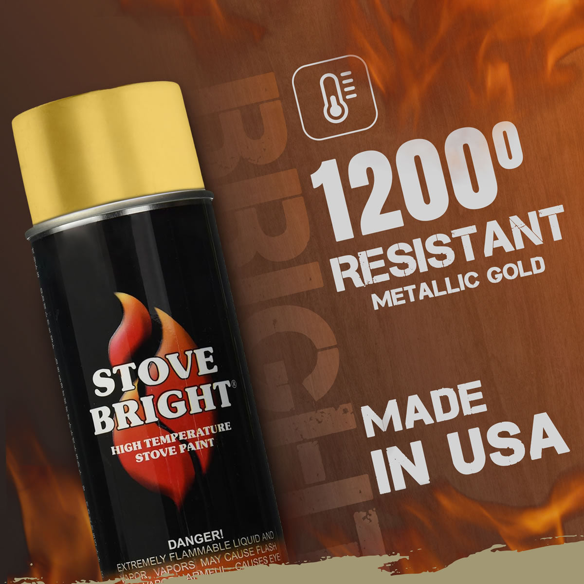 Stove Bright High Temp Paint - Gold - 8123