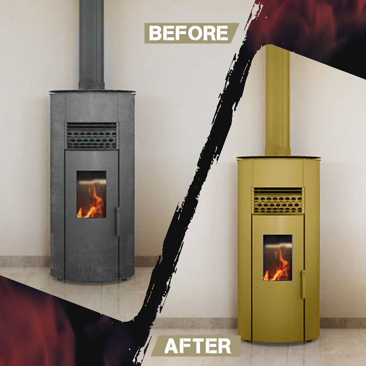 Stove Bright High Temp Paint - Gold - 8123