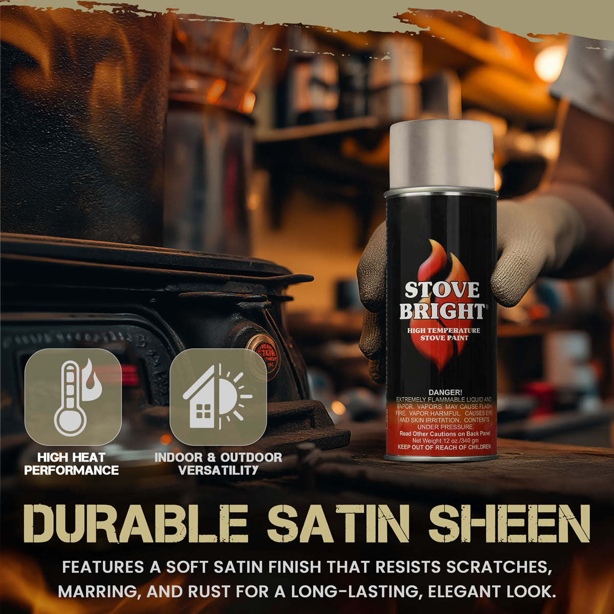 Stove Bright High Temp Paint - Sand - 8125