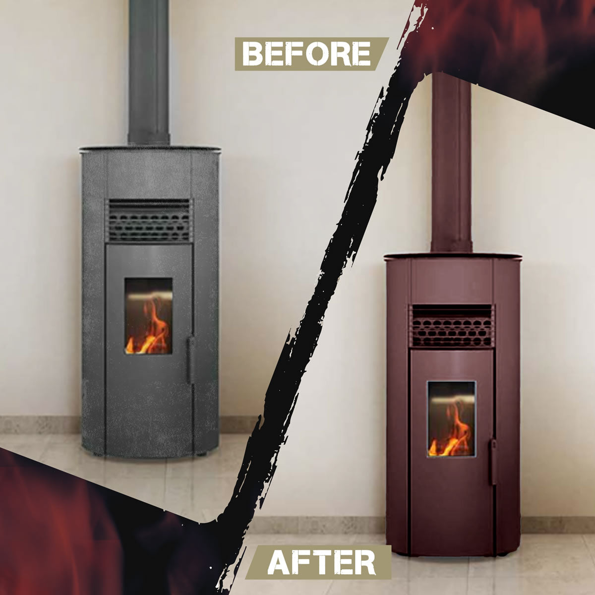 Stove Bright High Temp Paint - Bark Brown - 8126