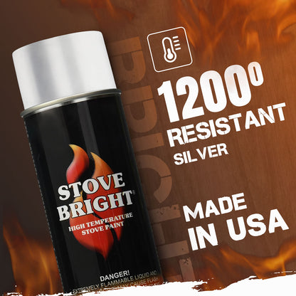 Stove Bright High Temp Paint - Silver - 8131