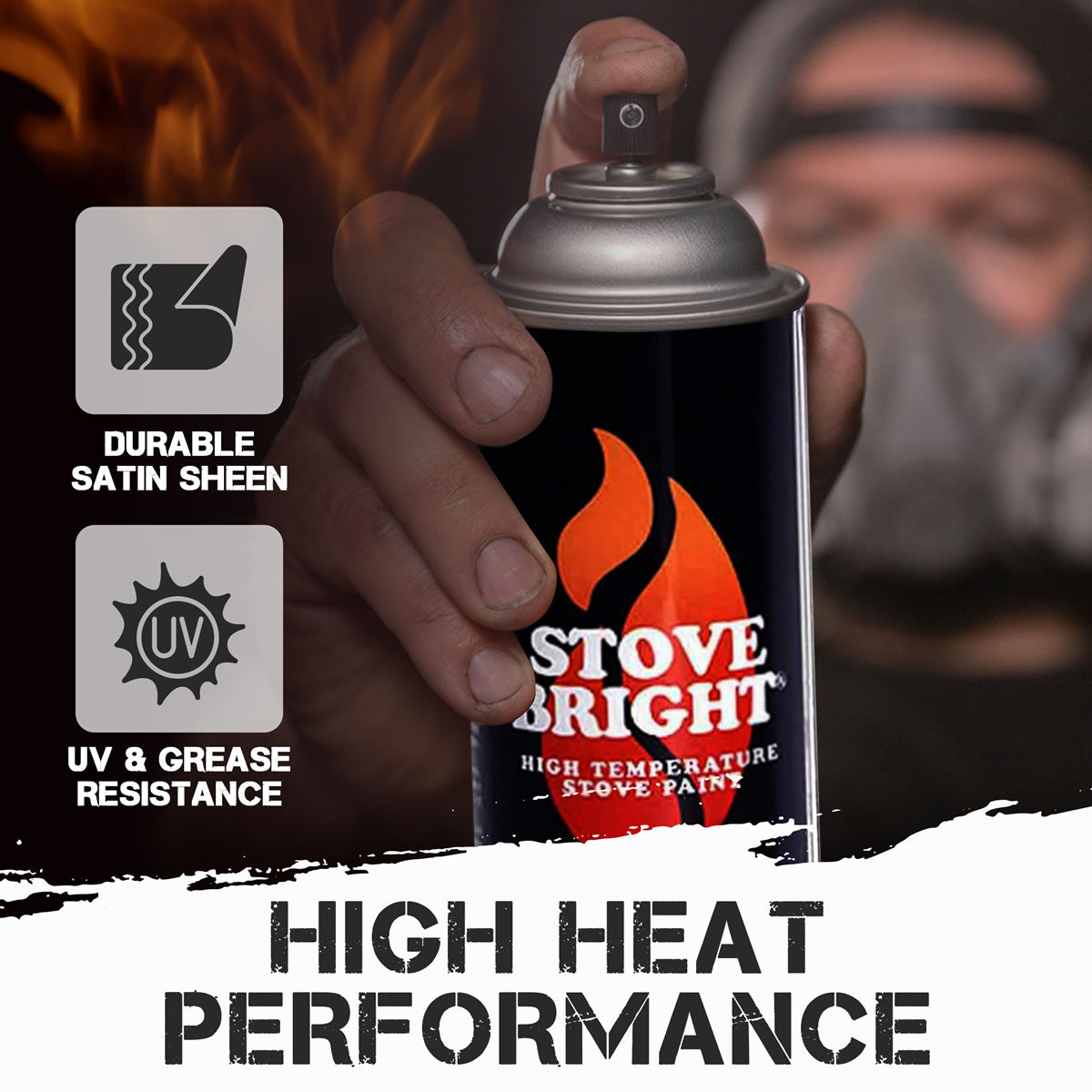 Stove Bright High Temp Paint - Silver - 8131
