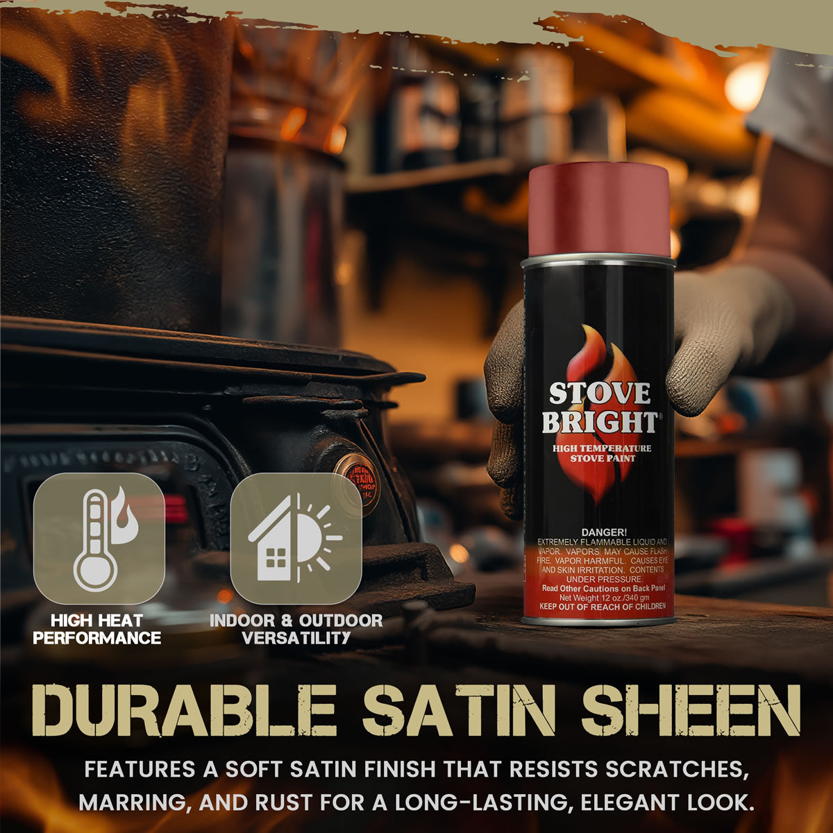Stove Bright High Temp Paint - Primer - 8132