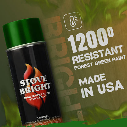 Stove Bright High Temp Paint - Forest Green - 8134