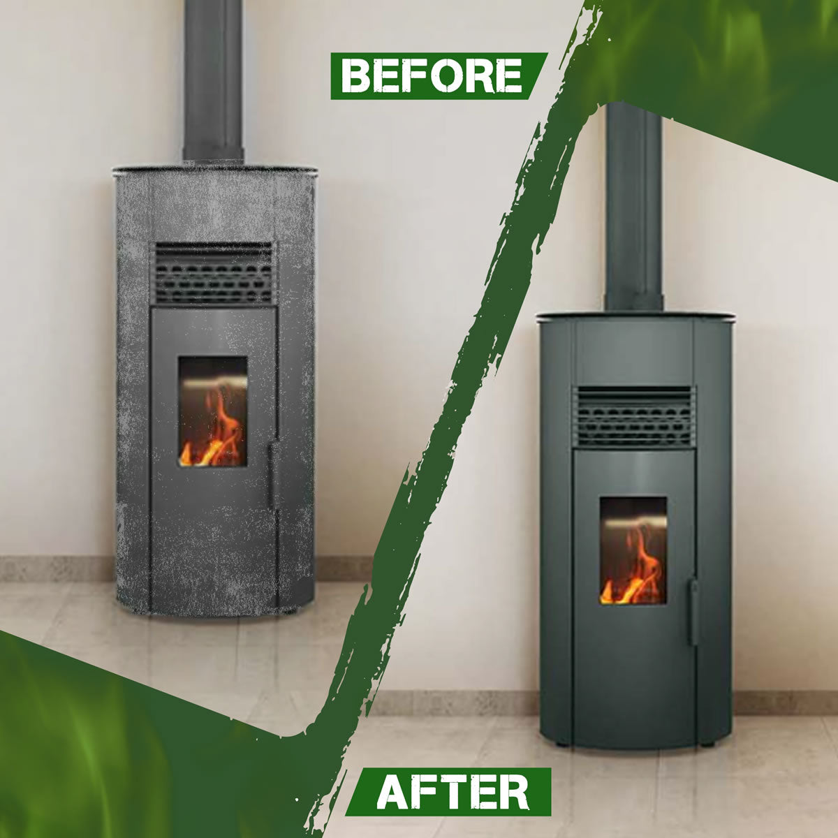 Stove Bright High Temp Paint - Forest Green - 8134