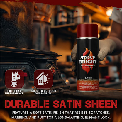 Stove Bright High Temp Paint - Mojave Red - 8138