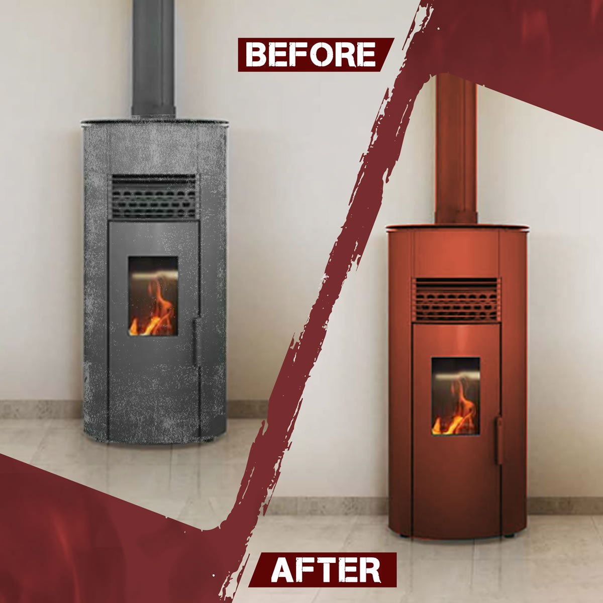 Stove Bright High Temp Paint - Mojave Red - 8138
