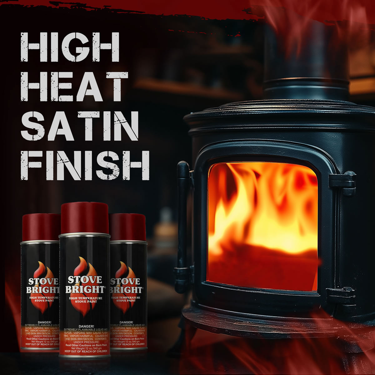Stove Bright High Temp Paint - Mojave Red - 8138