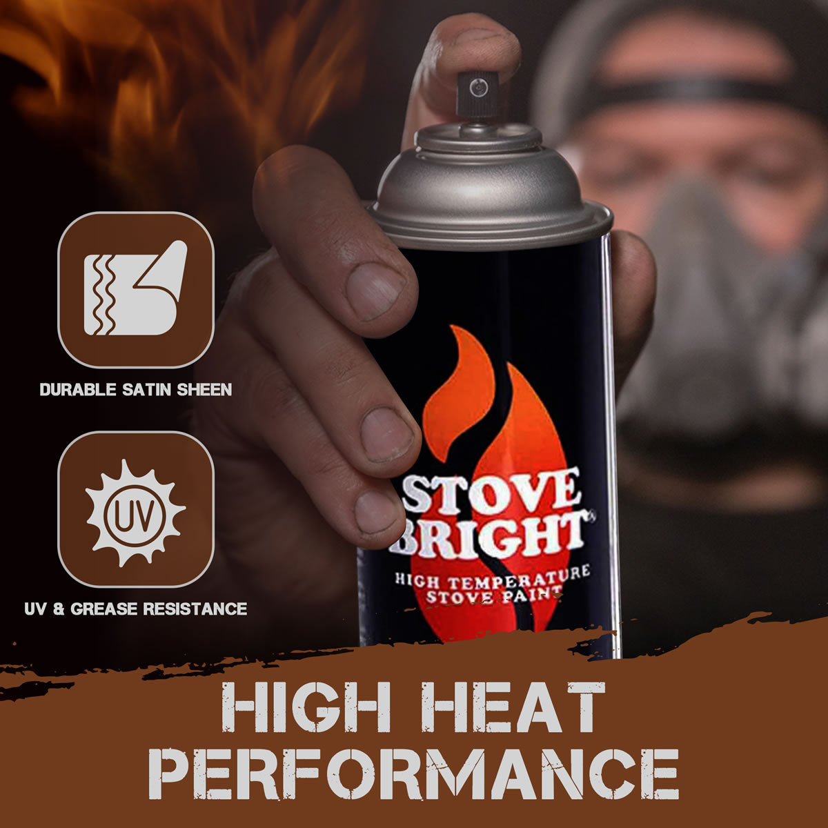 Stove Bright High Temp Paint - Copper - 8152