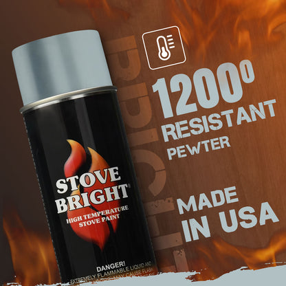 Stove Bright High Temp Paint - Pewter - 8154