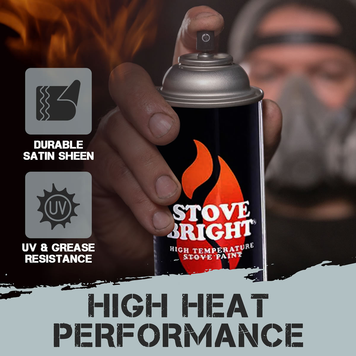 Stove Bright High Temp Paint - Pewter - 8154