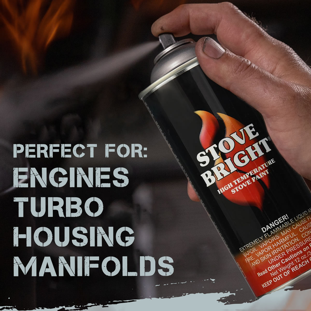 Stove Bright High Temp Paint - Pewter - 8154