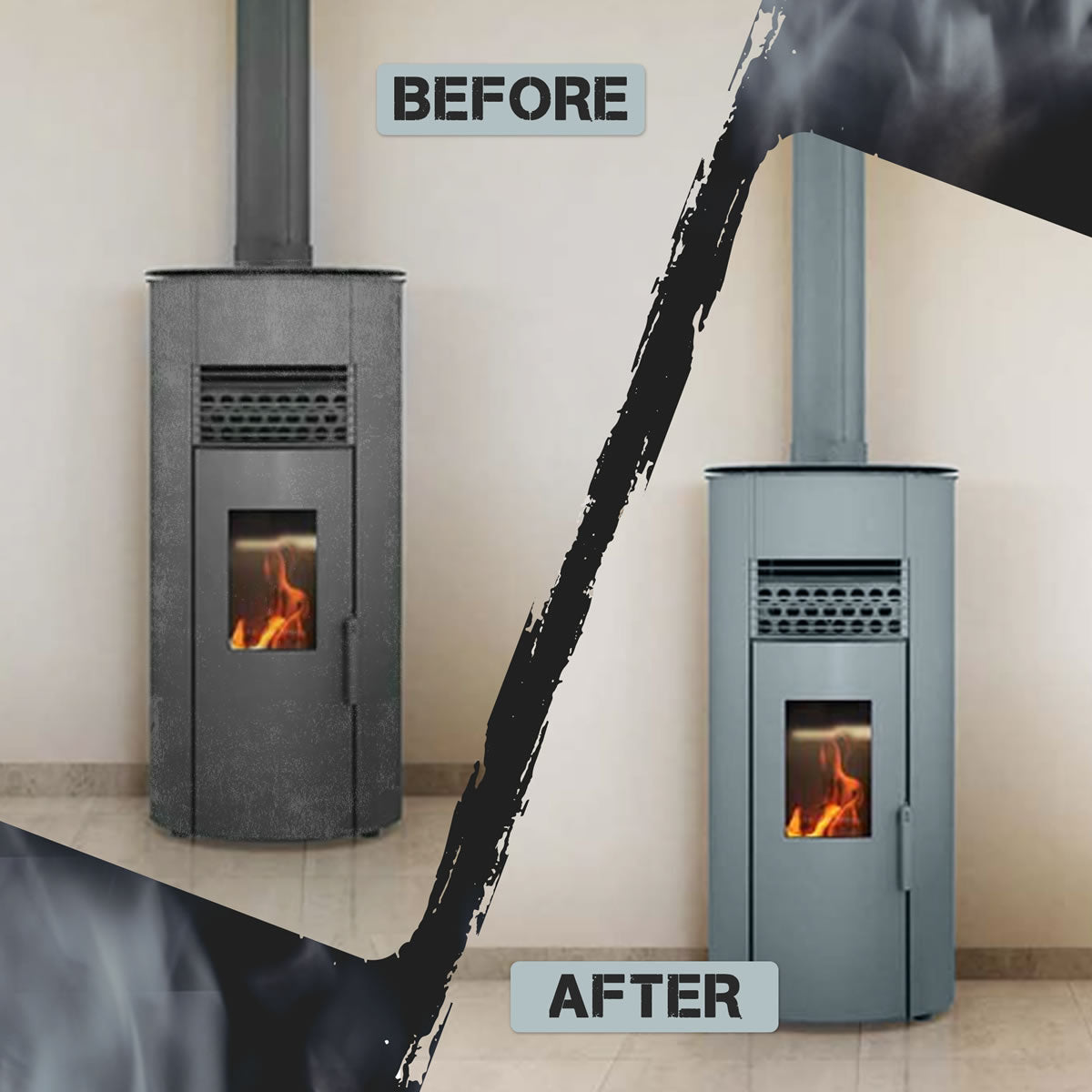 Stove Bright High Temp Paint - Pewter - 8154