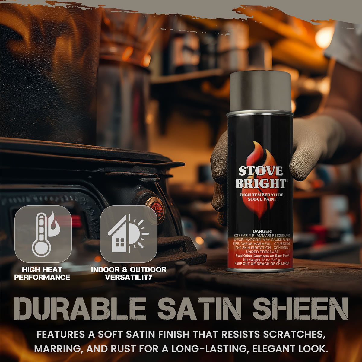 Stove Bright High Temp Paint - Surf Sand – Northline Express