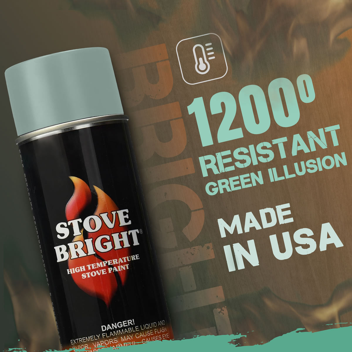 Stove Bright High Temp Paint - Green Illusion - 8160