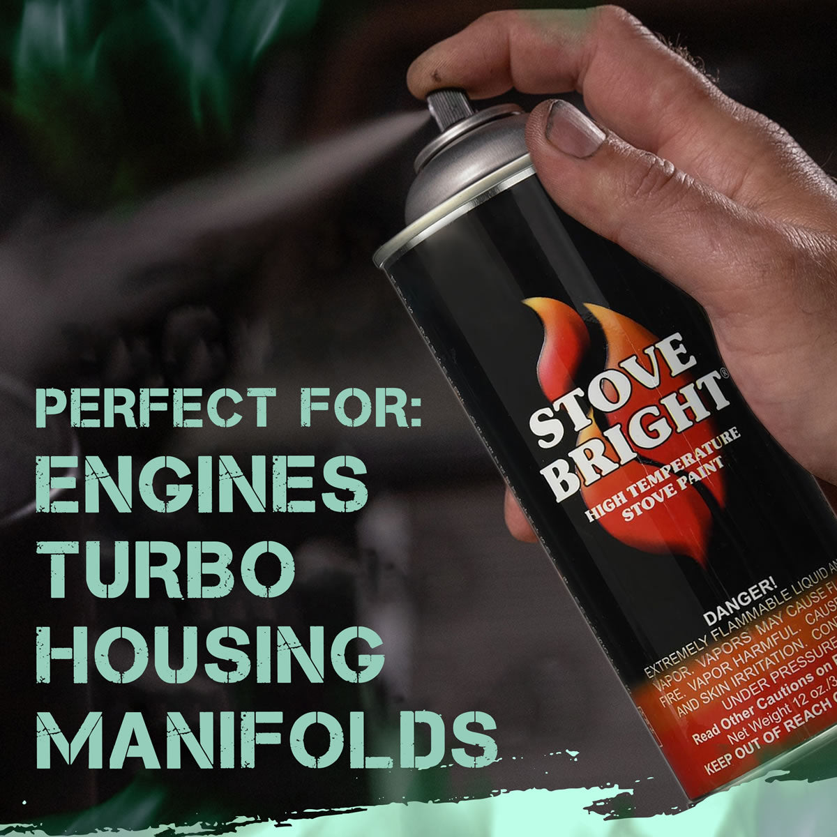Stove Bright High Temp Paint - Green Illusion - 8160